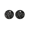 304 Stainless Steel Textured Disc Charms STAS-Q336-11B-B-1