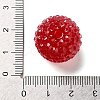 Chunky Resin Rhinestone Bubblegum Ball Beads RESI-S259-A02-3