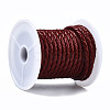 Braided Cowhide Leather Cord NWIR-N005-01A-3mm-3