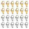 100Pcs 2 Colors 304 Stainless Steel Lobster Claw Clasps Sets STAS-YS0001-26A-2
