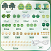 Saint Patrick's Day Theme DIY Glass Beads Bracelets Making Kits DIY-SC0028-72-2