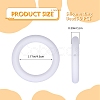 9Pcs Ring Food Grade Eco-Friendly Silicone Focal Beads JX895B-2