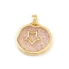 Transparent Epoxy Resin Brass Pendants LS-KK-B163-01G-04-1
