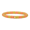 Polymer Clay Heishi Surfer Stretch Bracelet with 304 Stainless Steel Beaded BJEW-SW00110-05-1