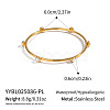 Chic 304 Stainless Steel Pave Pearl Bangles for Women LS-HT2221-1-2