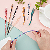 8Pcs 8 Styles Acrylic Hair Sticks OHAR-NB0001-18-3