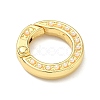 Brass with ABS Plastic Imitation Pearl Snap Clasps KK-I476-22G-2