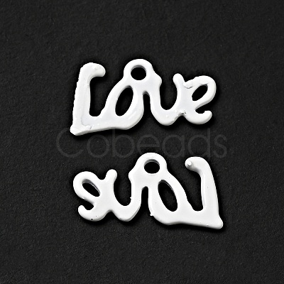 Spray Painted 201 Stainless Steel Charms STAS-G304-16A-1