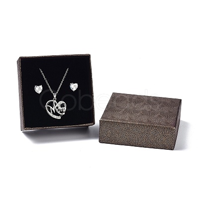 Paper Jewelry Set Boxes X-CON-Z005-03B-1