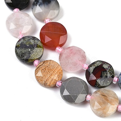 Natural Mixed Stone Beads Strands G-NH0004-049-1