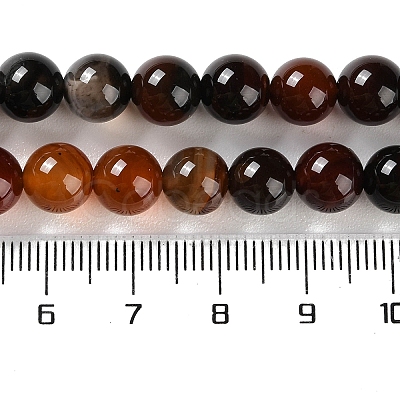 Natural Striped Agate/Banded Agate Beads Strands G-Z060-A01-B13-1