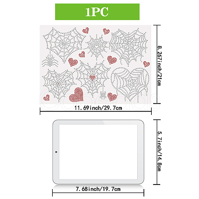 Glass Hotfix Rhinestone DIY-WH0303-040-1