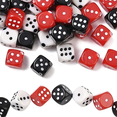 60Pcs 3 Colors Acrylic Beads OACR-YW0003-97-1