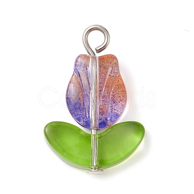 Glass Pendants PALLOY-JF02579-02-1