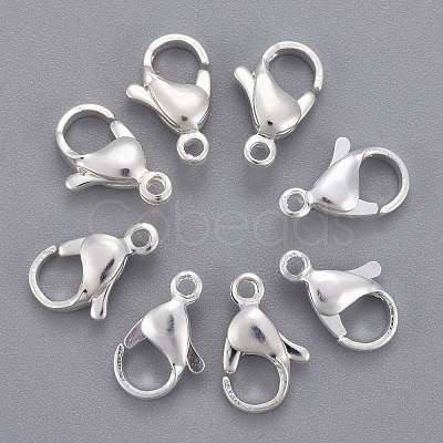 304 Stainless Steel Lobster Claw Clasps STAS-E464-21E-S-1