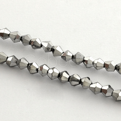 Electroplate Glass Bead Strands EGLA-R094-3mm-M1-1