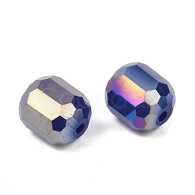 Electroplate Column Glass Beads EGLA-A043-02-AB16-1