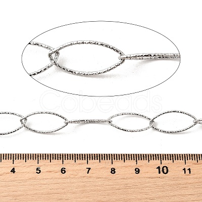 304 Stainless Steel Oval Link Chains CHS-C018-01B-P-1