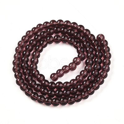 Transparent Glass Beads Strands GLAA-T032-T4mm-19-1