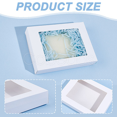 Rectangle Paper Biscuit Boxes with Clear Window CON-WH0107-02C-02-1