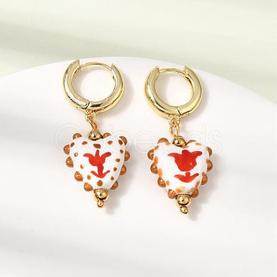 Brass Hoop Dangle Earrings KK-CBA8324-26G-01-1