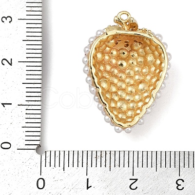 Brass Micro Pave Clear Cubic Zirconia Pendants KK-R224-01A-G-1