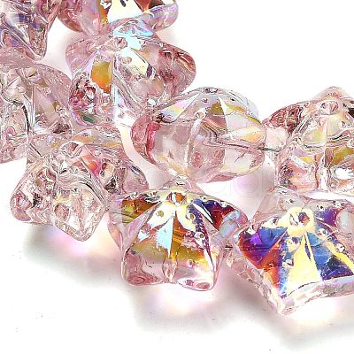 Electroplate Baking Paint Glass Beads Strands EGLA-K061-12A-AB09-1