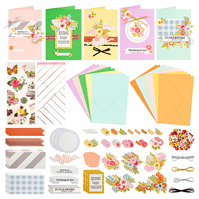 DIY Festival Envelope & Card Kids Craft Kits DIY-WH0488-66A-1