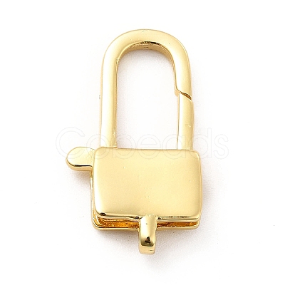 Rack Plating Brass Lobster Claw Clasps KK-K270-05G-1
