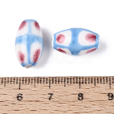 Handmade Porcelain Beads PORC-N012-07D-1