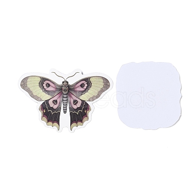 50Pcs Moth PVC Self Adhesive Cartoon Stickers STIC-B001-19-1