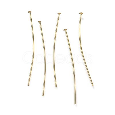 Brass Flat Head Pins KK-H502-01F-G-1