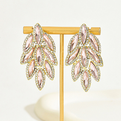 Real 18K Gold Plated 201 Stainless Steel Stud Earrings CS0500-1-1