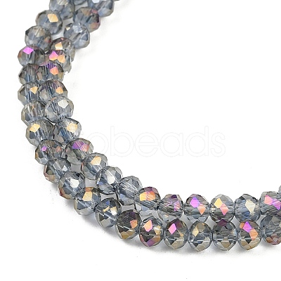 Electroplate Transparent Glass Beads Strands EGLA-A034-T4mm-G05-1