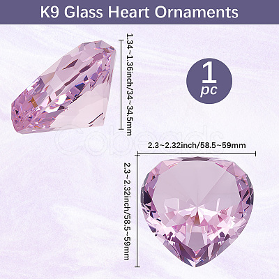 K9 Glass Rhinestone Heart Ornaments DJEW-WH20001-06B-1