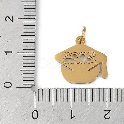 304 Stainless Steel Pendants STAS-L279-016G-1