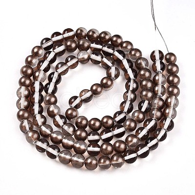 Baking Paint Transparent Glass Beads X1-DGLA-N011-8mm-09-1