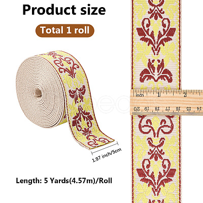 5 Yards Polyester Ribbons OCOR-GF0005-22D-1