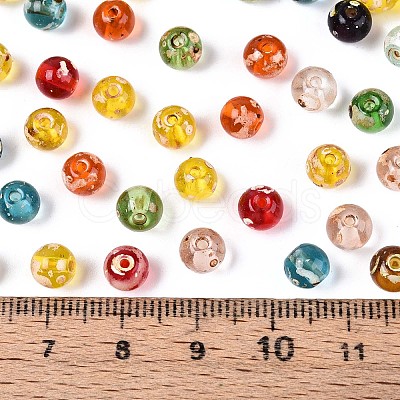 Picasso Baking Paint Glass Seed Beads SEED-N007-38A-02-1