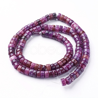 Natural Lepidolite/Purple Mica Stone Beads Strands G-F626-01-C-1