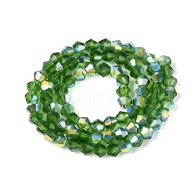 AB Color Plated Transparent Glass Beads Strands GLAA-G127-01-02L-1