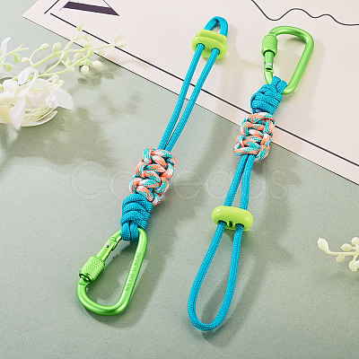 Polyester Cord Ropes Pendant Decorations HJEW-TADJ0022-02C-1