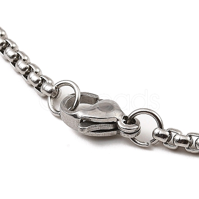 Non-Tarnish 201 Stainless Steel Pendant Necklaces NJEW-B095-03-1
