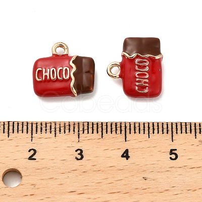 Alloy Enamel Pendants X-PALLOY-R155-01G-02-1