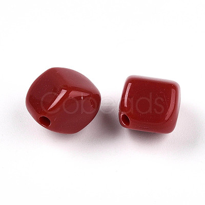 Opaque Acrylic Beads SACR-T017-36A-1