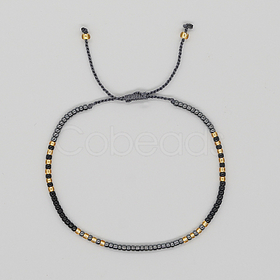 Glass Seed Braided Beaded Bracelets XC9959-08-1