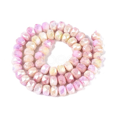 Anti-Tarnish Electroplate Glass Beads Strands GLAA-T025-8mm-11I-1