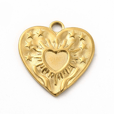 304 Stainless Steel Pendants STAS-M305-11G-1