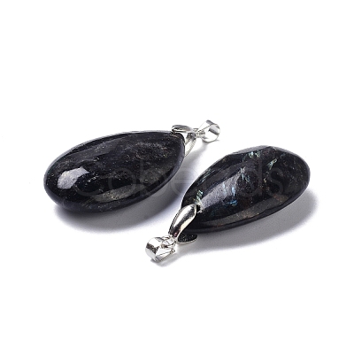 Natural Glaucophane Pendants G-D084-01P-B14-1