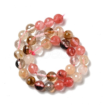 Cherry Quartz Glass Beads Strands G-P476-01D-01-1